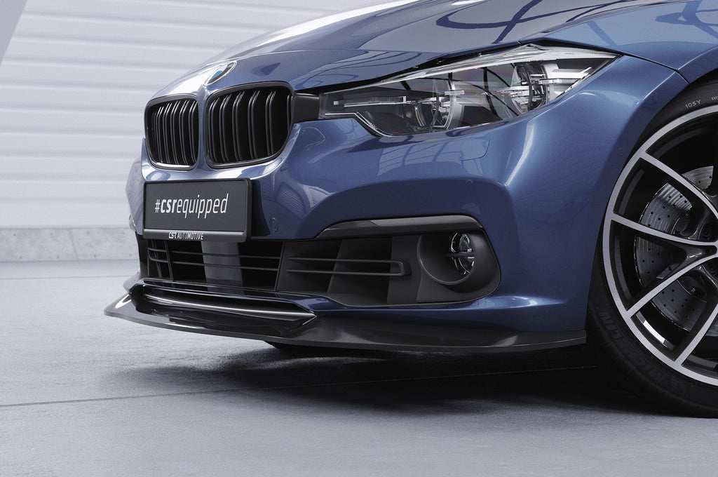 CSR Frontspoiler | Cup-Spoilerlippe mit ABE für BMW 3er F30/F31 CSL366-G Glossy schwarz Hochglanz (keine Lackierung erforderlich)