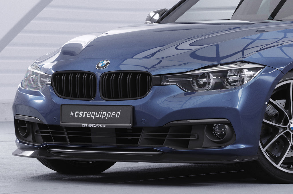 CSR Frontspoiler | Cup-Spoilerlippe mit ABE für BMW 3er F30/F31 CSL366-S Strukturiert schwarz matt (keine Lackierung erforderlich)
