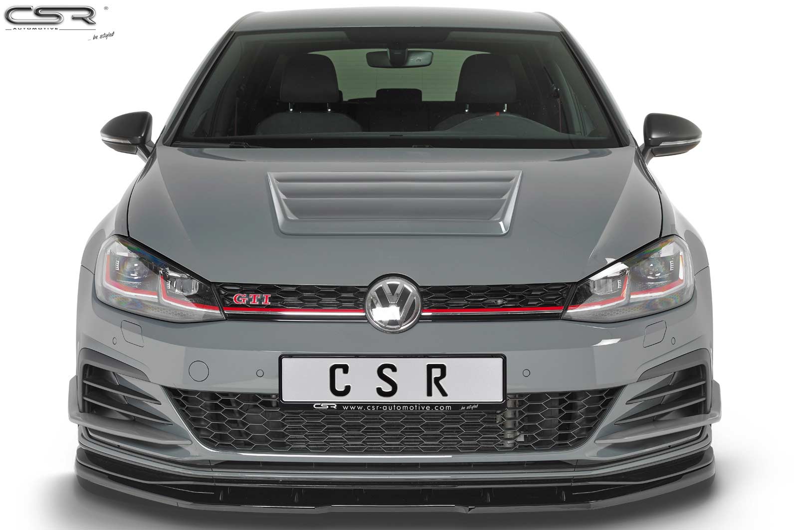 CSR Frontspoiler | Cup-Spoilerlippe mit ABE für VW Golf 7 GTI TCR CSL368-L Unlackiert roh (Lackierung erforderlich)
