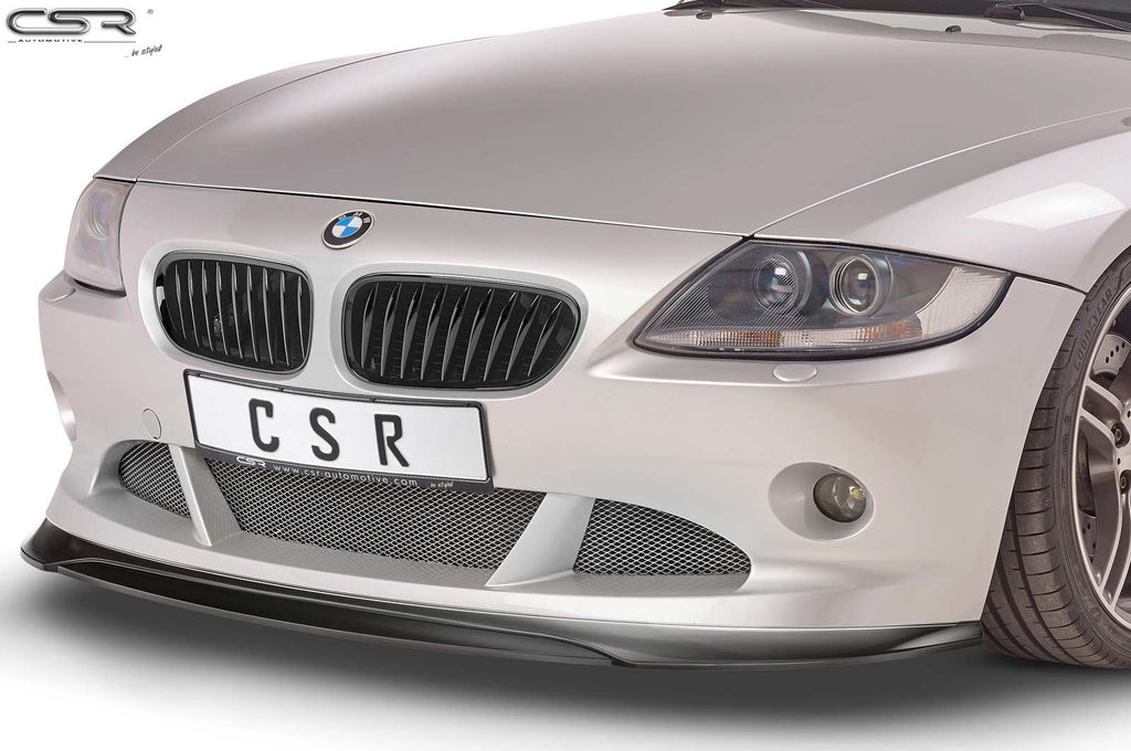 CSR Frontspoiler | Cup-Spoilerlippe mit ABE für BMW Z4 E85 CSL370-G Glossy schwarz Hochglanz (keine Lackierung erforderlich)