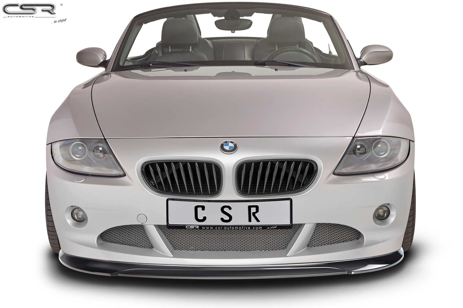 CSR Frontspoiler | Cup-Spoilerlippe mit ABE für BMW Z4 E85 CSL370-C Carbon Look Hochglanz (keine Lackierung erforderlich)