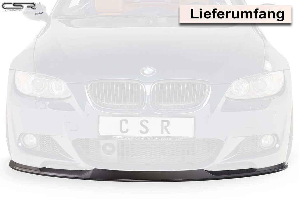 CSR Frontspoiler | Cup-Spoilerlippe mit ABE für BMW 3er E92/E93 M-Paket CSL372-L Unlackiert roh (Lackierung erforderlich)