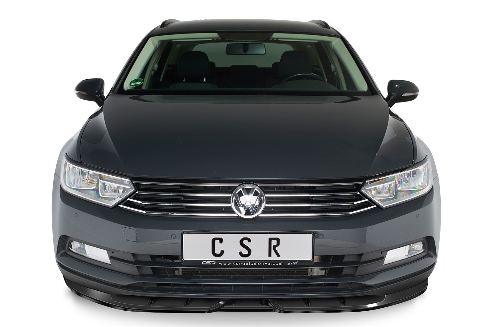 CSR Frontspoiler | Cup-Spoilerlippe mit ABE für VW Passat B8 Typ 3G CSL374-S Strukturiert schwarz matt (keine Lackierung erforderlich)