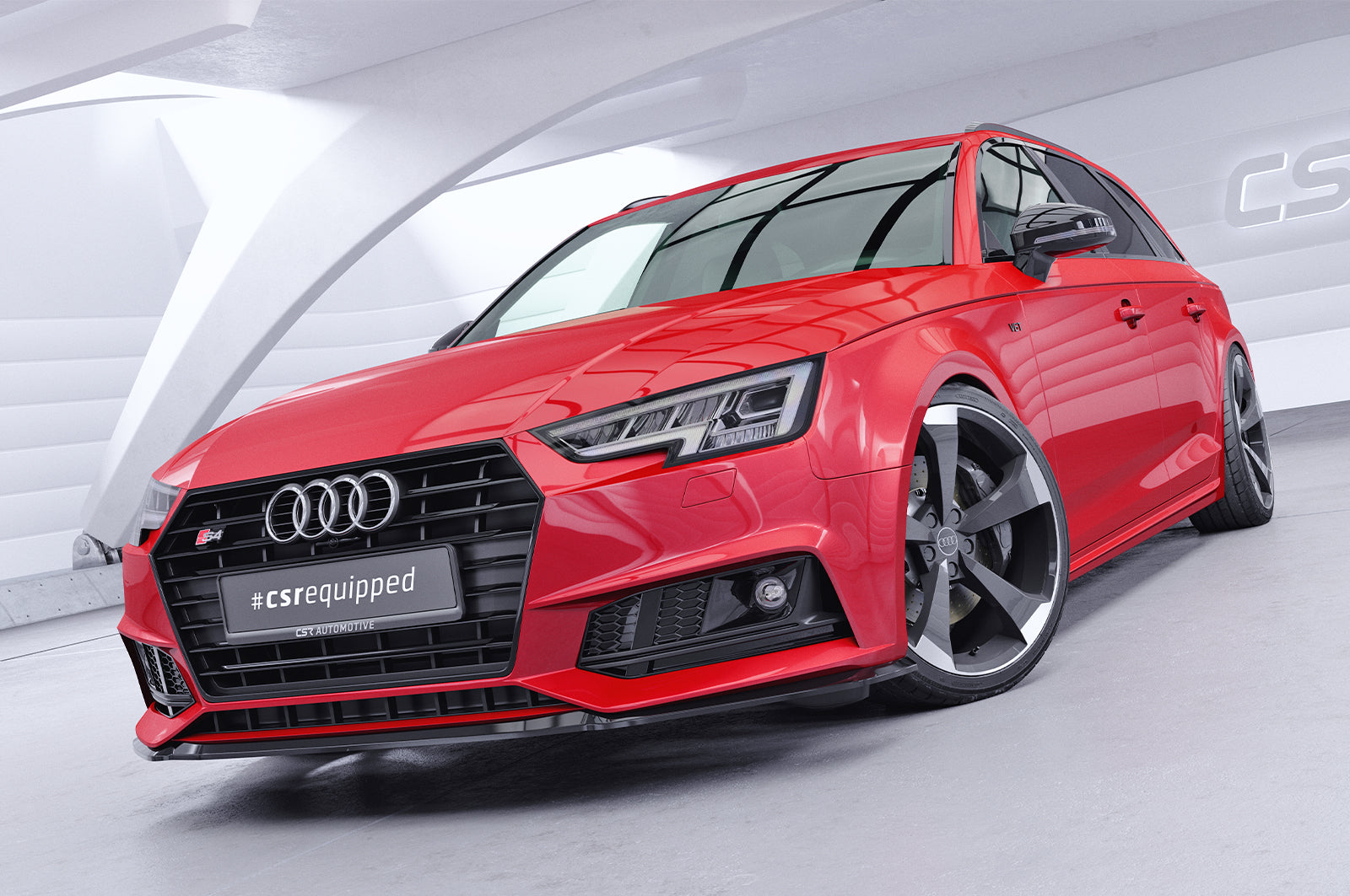 CSR Frontspoiler | Cup-Spoilerlippe mit ABE für Audi A4 B9 8W S-Line / S4 B9 8W CSL377
