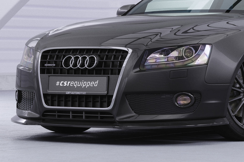 CSR Frontspoiler | Cup-Spoilerlippe mit ABE für Audi A5 8T CSL378-L Unlackiert roh (Lackierung erforderlich)