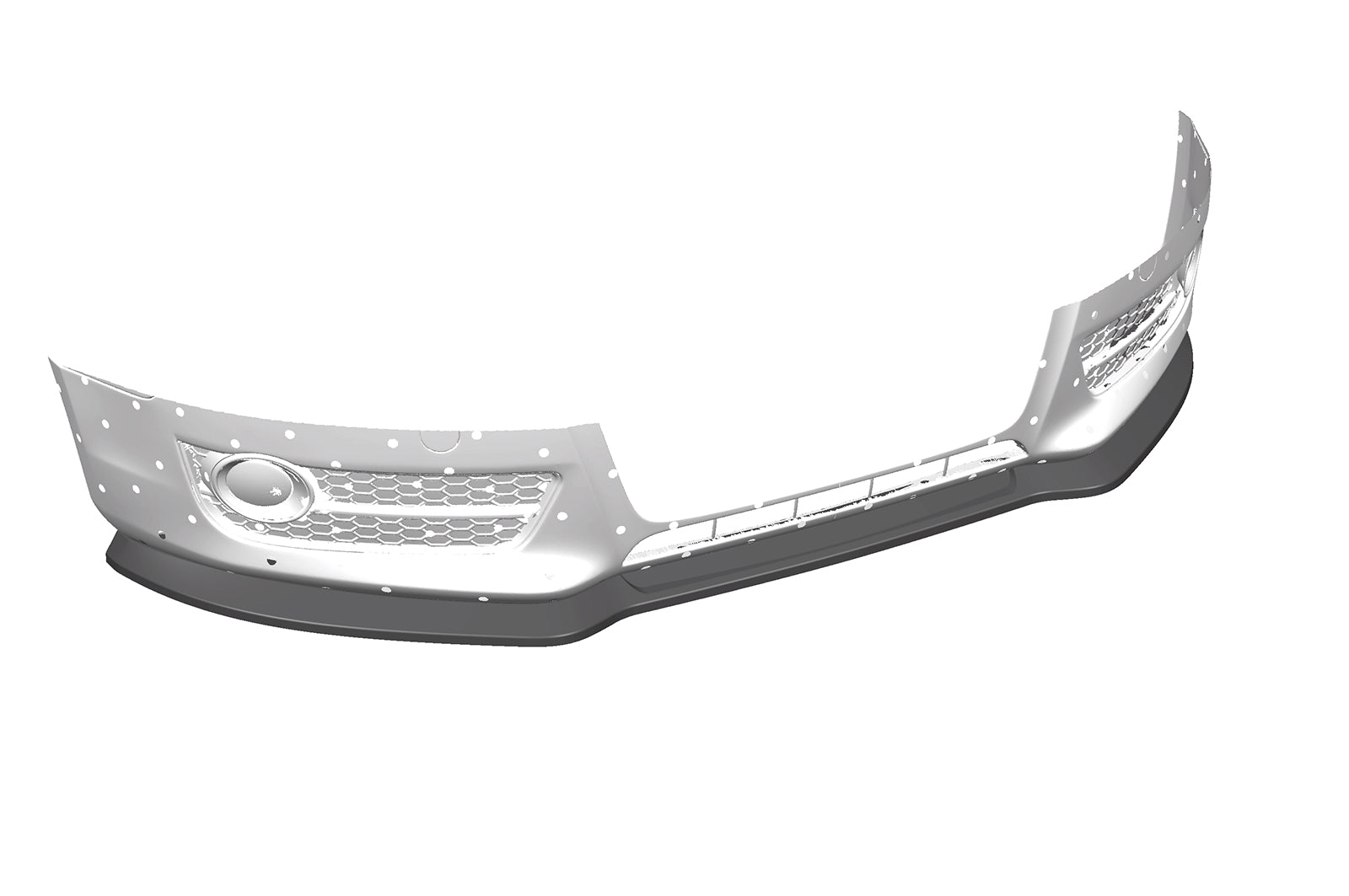 CSR Frontspoiler | Cup-Spoilerlippe mit ABE für Audi A5 8T CSL378-S Strukturiert schwarz matt (keine Lackierung erforderlich)