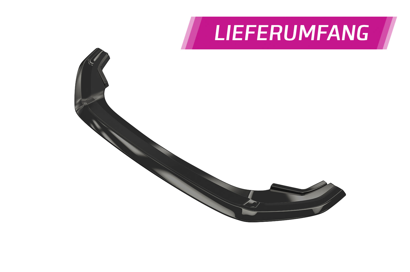CSR Frontspoiler | Cup-Spoilerlippe mit ABE für VW Golf 7 GTI / GTD CSL380-C Carbon Look Hochglanz (keine Lackierung erforderlich)