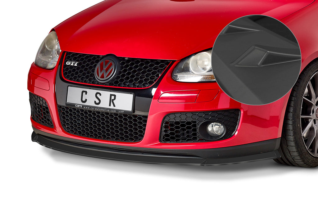 CSR Frontspoiler | Cup-Spoilerlippe mit ABE für VW Golf 5 GTI/GT CSL382-L Unlackiert roh (Lackierung erforderlich)