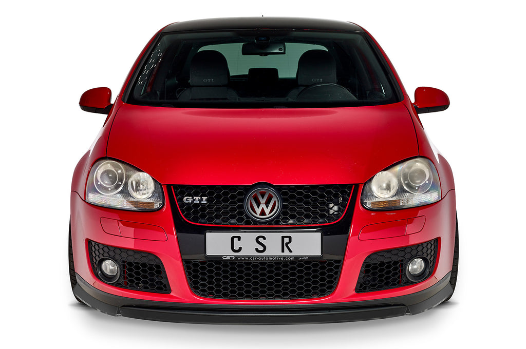 CSR Frontspoiler | Cup-Spoilerlippe mit ABE für VW Golf 5 GTI/GT CSL382-S Strukturiert schwarz matt (keine Lackierung erforderlich)