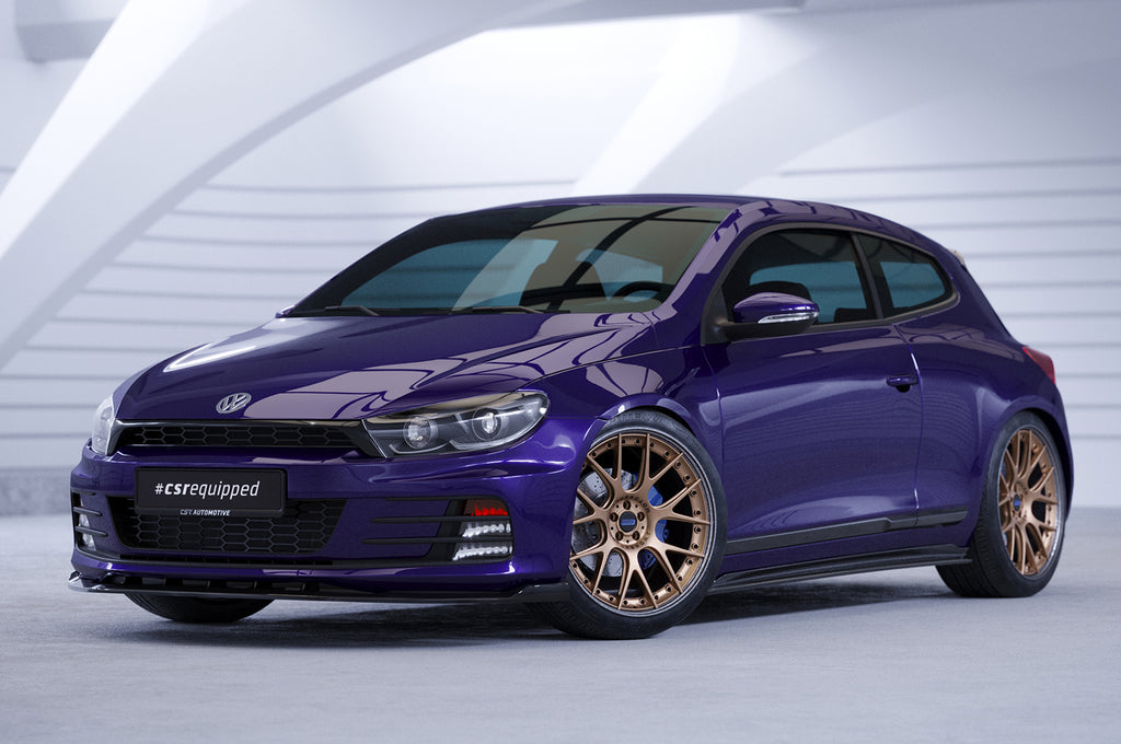 CSR Frontspoiler | Cup-Spoilerlippe mit ABE für VW Scirocco III CSL384-S Strukturiert schwarz matt (keine Lackierung erforderlich)