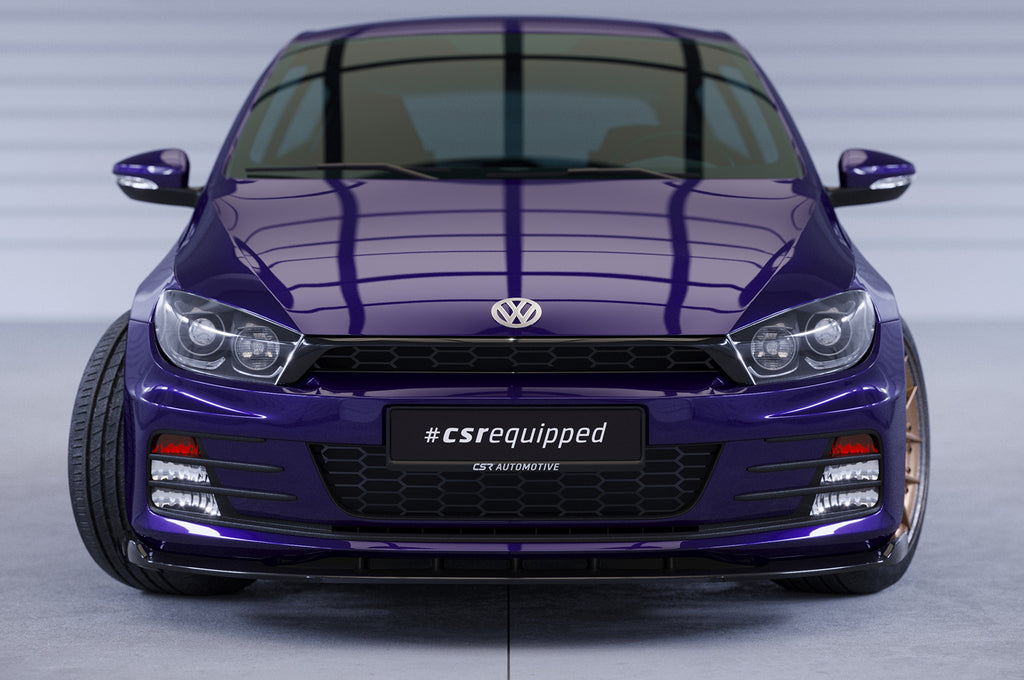 CSR Frontspoiler | Cup-Spoilerlippe mit ABE für VW Scirocco III CSL384-S Strukturiert schwarz matt (keine Lackierung erforderlich)
