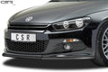 CSR Frontspoiler | Cup-Spoilerlippe mit ABE für VW Scirocco III R-Line CSL385-S Strukturiert schwarz matt (keine Lackierung erforderlich)