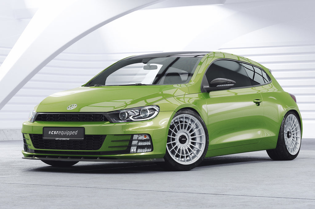 CSR Frontspoiler | Cup-Spoilerlippe mit ABE für VW Scirocco III R-Line CSL386-L Unlackiert roh (Lackierung erforderlich)