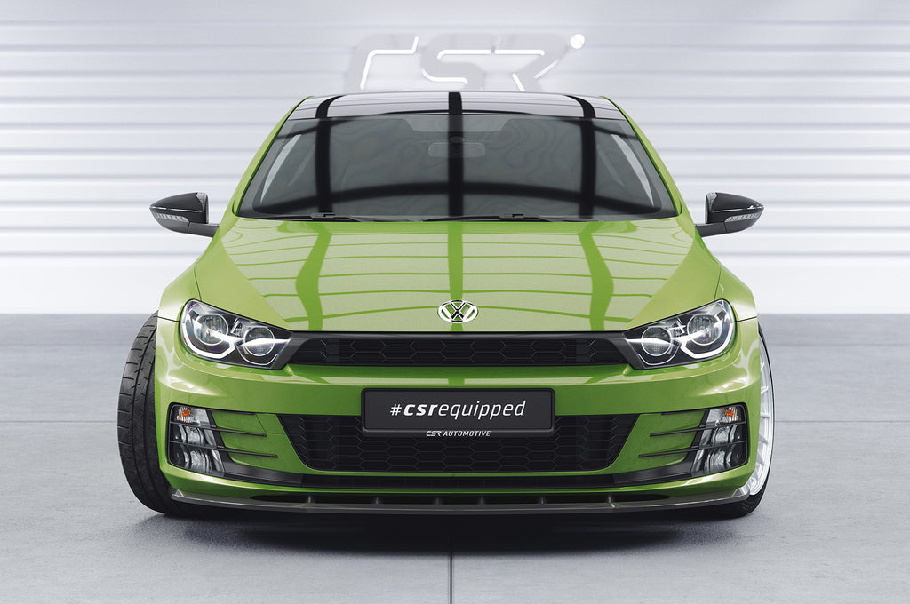 CSR Frontspoiler | Cup-Spoilerlippe mit ABE für VW Scirocco III R-Line CSL386-L Unlackiert roh (Lackierung erforderlich)