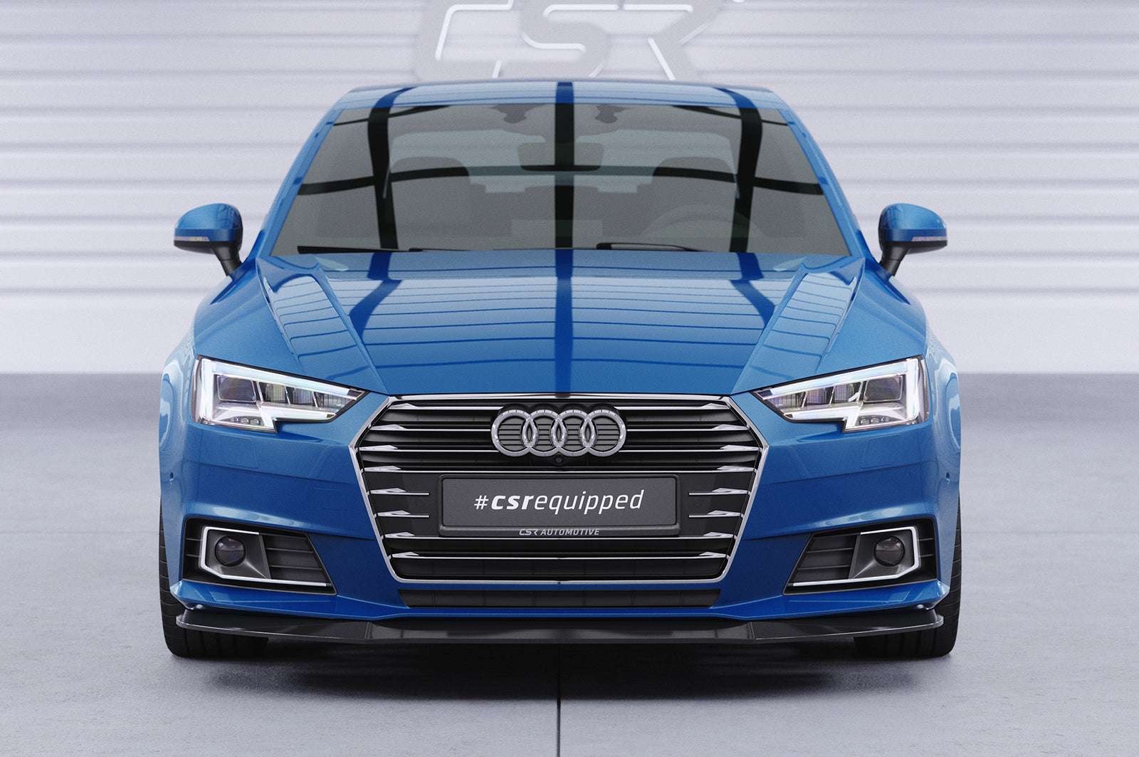 CSR Frontspoiler | Cup-Spoilerlippe mit ABE für Audi A4 B9 (Typ 8W) CSL388-L Unlackiert roh (Lackierung erforderlich)