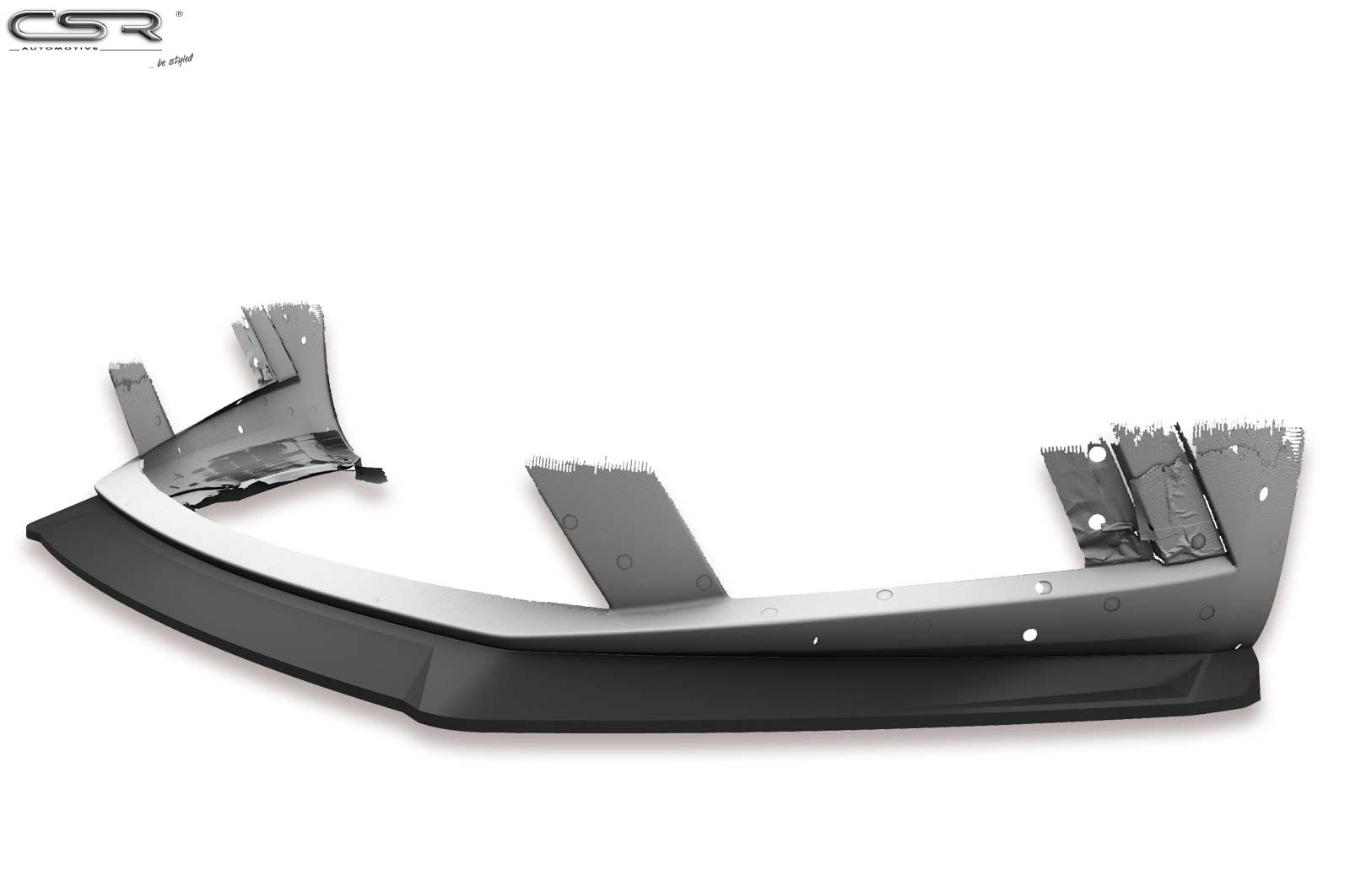 CSR Frontspoiler | Cup-Spoilerlippe mit ABE für Skoda Octavia III (5E) RS CSL389-G Glossy schwarz Hochglanz (keine Lackierung erforderlich)