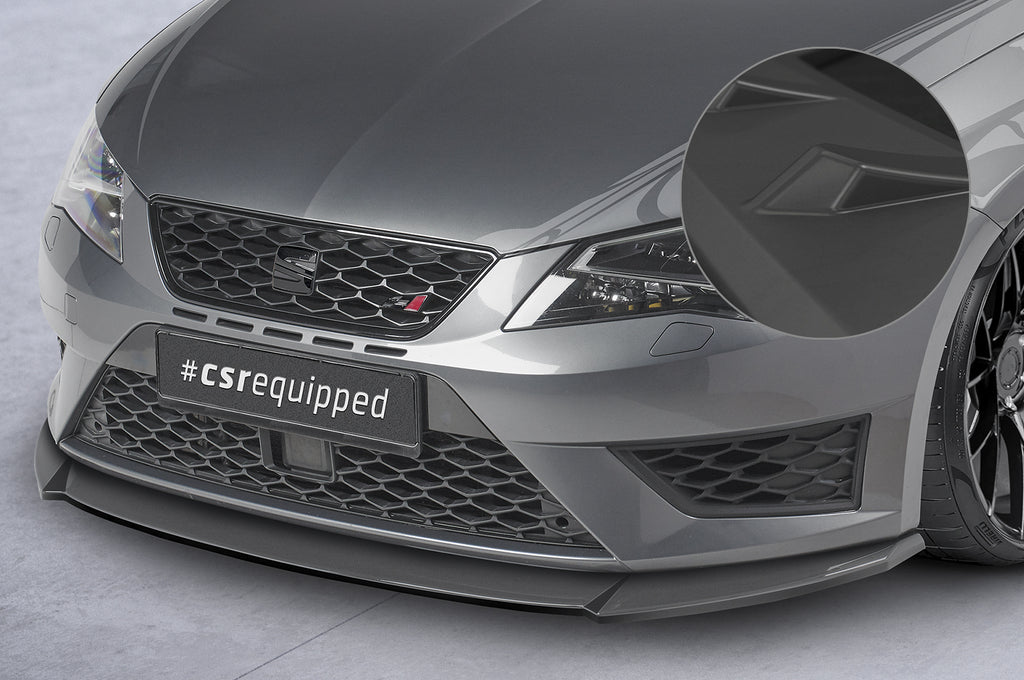CSR Frontspoiler | Cup-Spoilerlippe mit ABE für Seat Leon 3 (Typ 5F)Cupra/FR CSL390-L Unlackiert roh (Lackierung erforderlich)