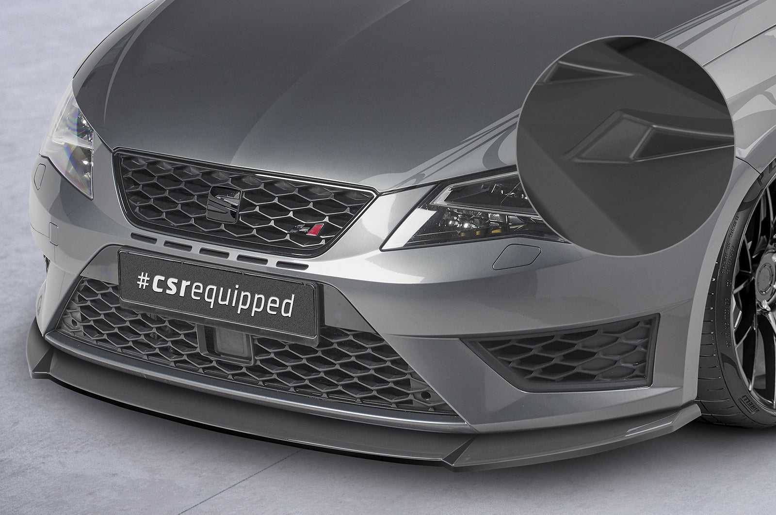 CSR Frontspoiler | Cup-Spoilerlippe mit ABE für Seat Leon 3 (Typ 5F)Cupra/FR CSL390-L Unlackiert roh (Lackierung erforderlich)