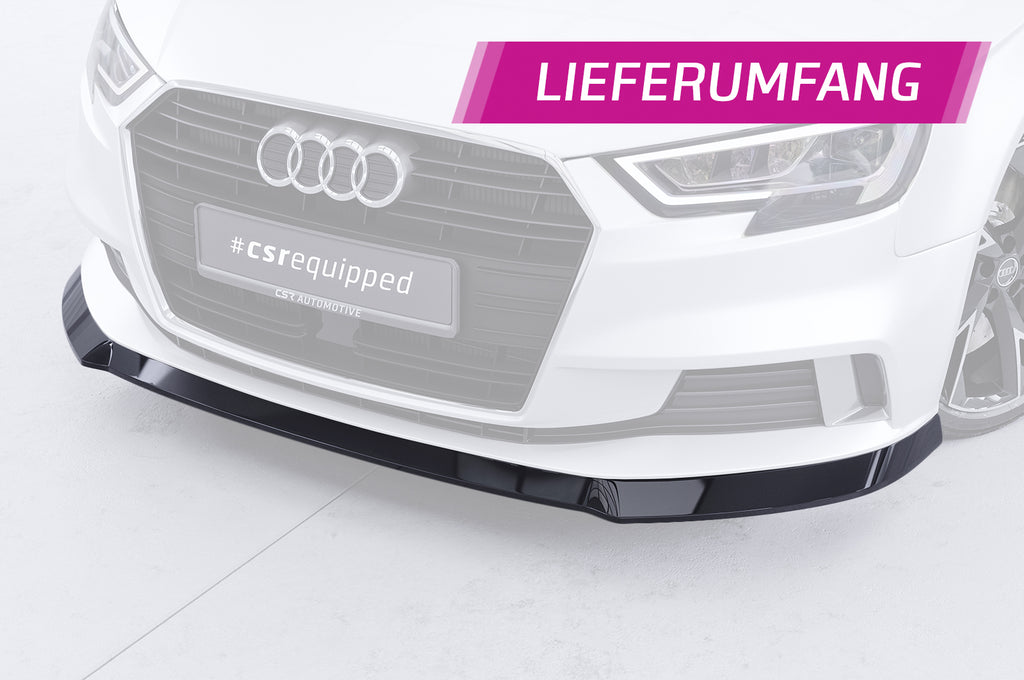 CSR Frontspoiler | Cup-Spoilerlippe mit ABE für Audi A3 8V CSL393
