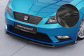 CSR Frontspoiler | Cup-Spoilerlippe mit ABE für Seat Leon 3 (Typ 5F) CSL394-C Carbon Look Hochglanz (keine Lackierung erforderlich)