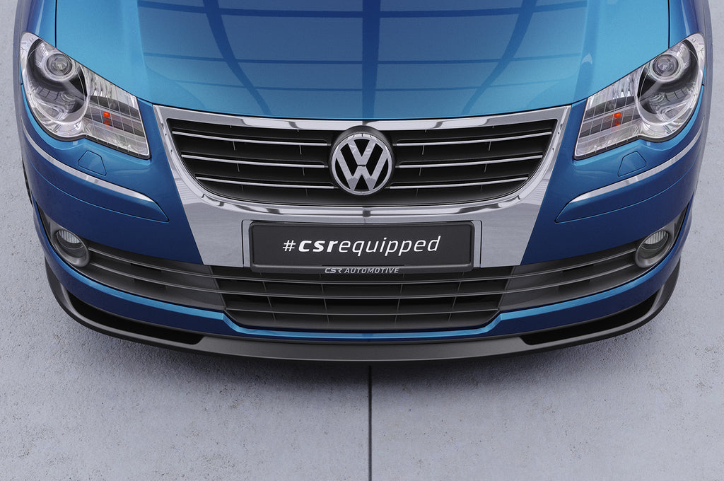 CSR Frontspoiler | Cup-Spoilerlippe mit ABE für VW Touran I (Typ 1T) CSL396-L Unlackiert roh (Lackierung erforderlich)