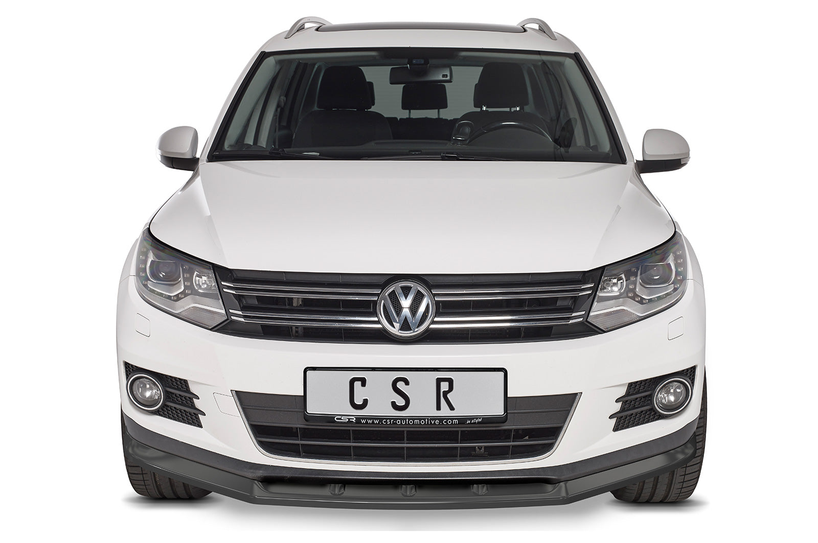 CSR Frontspoiler | Cup-Spoilerlippe mit ABE für VW Tiguan I CSL397-L Unlackiert roh (Lackierung erforderlich)