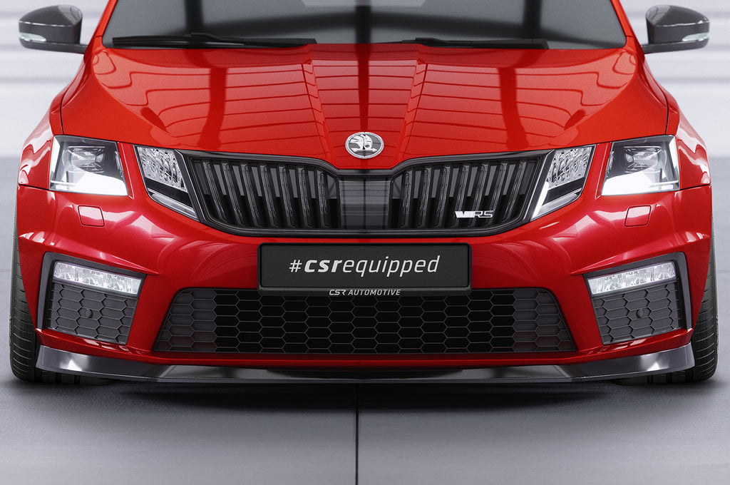 CSR Frontspoiler | Cup-Spoilerlippe mit ABE für Skoda Octavia 3 5E RS CSL399-L Unlackiert roh (Lackierung erforderlich)