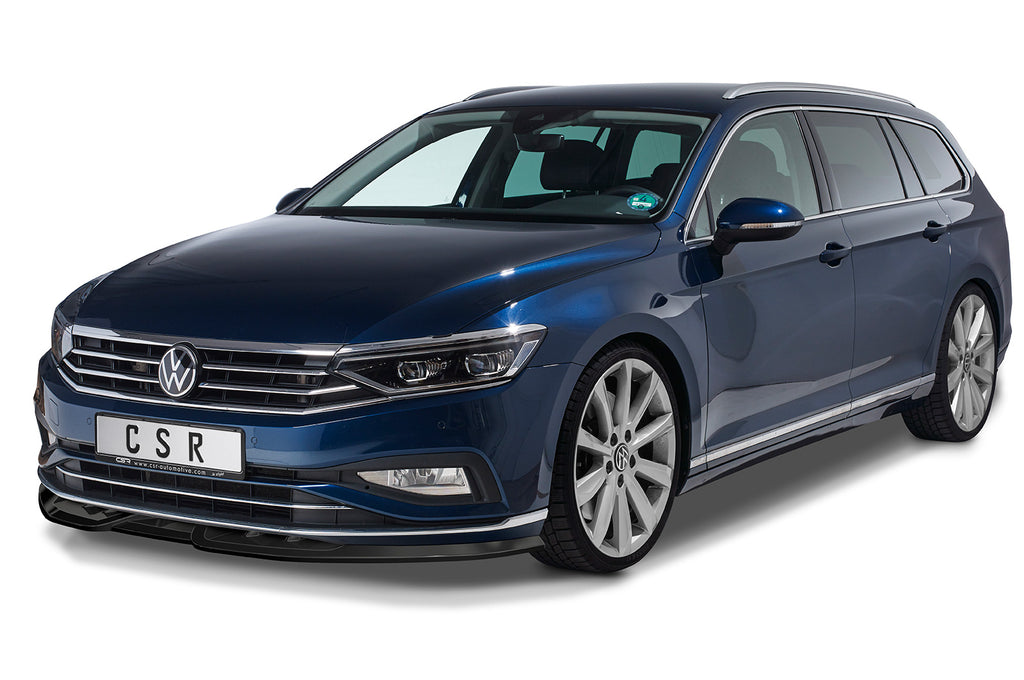 CSR Frontspoiler | Cup-Spoilerlippe mit ABE für VW Passat B8 (Typ 3G) CSL404-L Unlackiert roh (Lackierung erforderlich)
