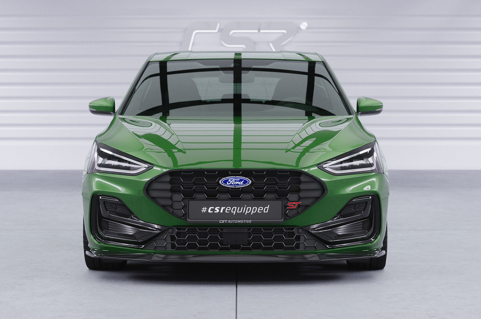CSR Frontspoiler | Cup-Spoilerlippe mit ABE für Ford Focus MK4 ST / ST-Line CSL406-L Unlackiert roh (Lackierung erforderlich)