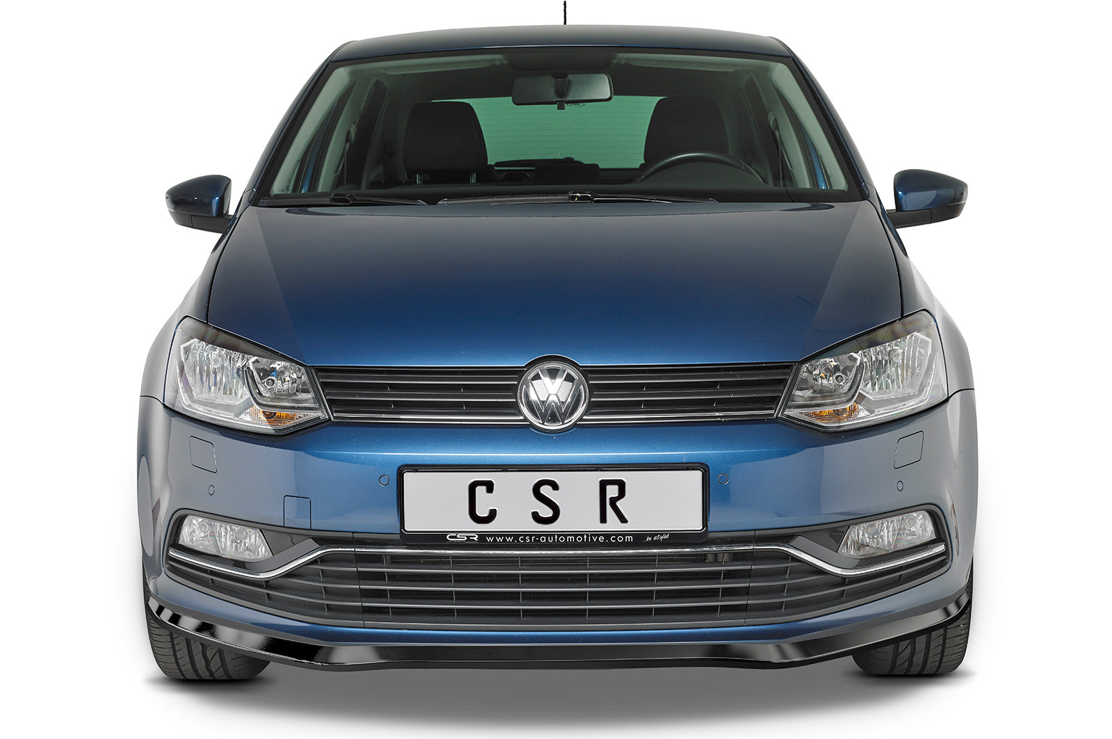 CSR Frontspoiler | Cup-Spoilerlippe mit ABE für VW Polo V (6R/6C) Basis/GTI CSL407-S Strukturiert schwarz matt (keine Lackierung erforderlich)