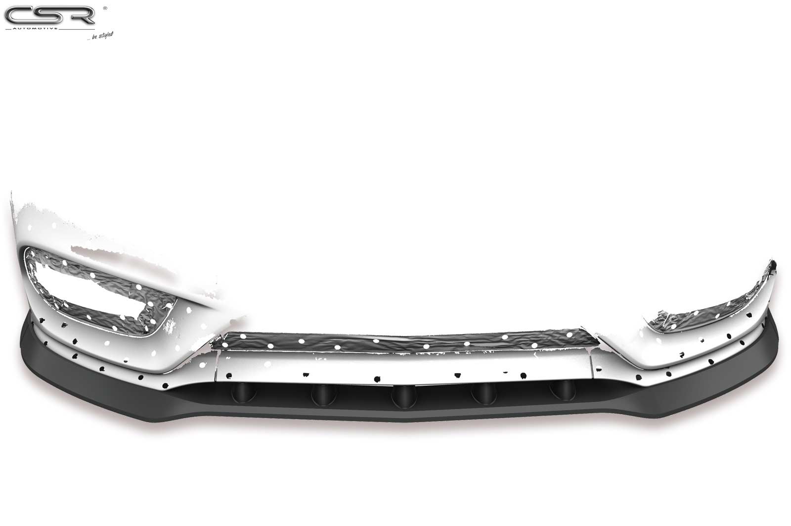 CSR Frontspoiler | Cup-Spoilerlippe mit ABE für Mercedes-Benz C-Klasse 205 AMG-Line CSL408-C Carbon Look Hochglanz (keine Lackierung erforderlich)