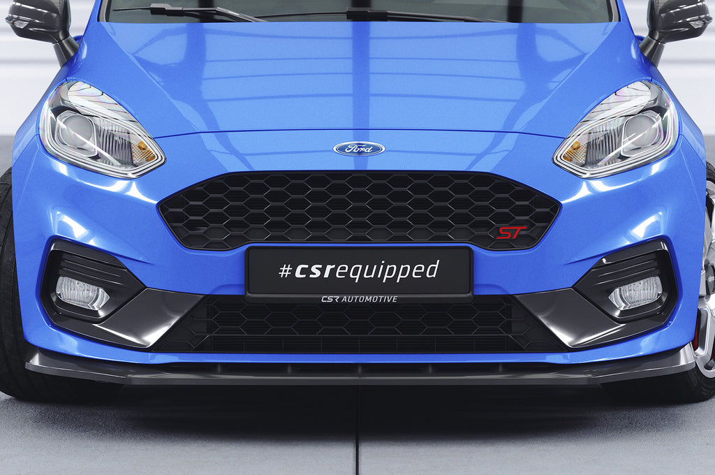 CSR Frontspoiler | Cup-Spoilerlippe mit ABE für Ford Fiesta MK8 ST/ST-Line CSL409-G Glossy schwarz Hochglanz (keine Lackierung erforderlich)