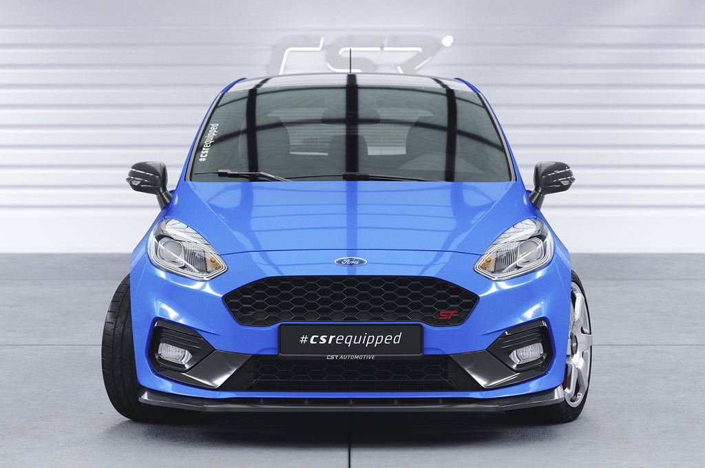 CSR Frontspoiler | Cup-Spoilerlippe mit ABE für Ford Fiesta MK8 ST/ST-Line CSL409-S Strukturiert schwarz matt (keine Lackierung erforderlich)
