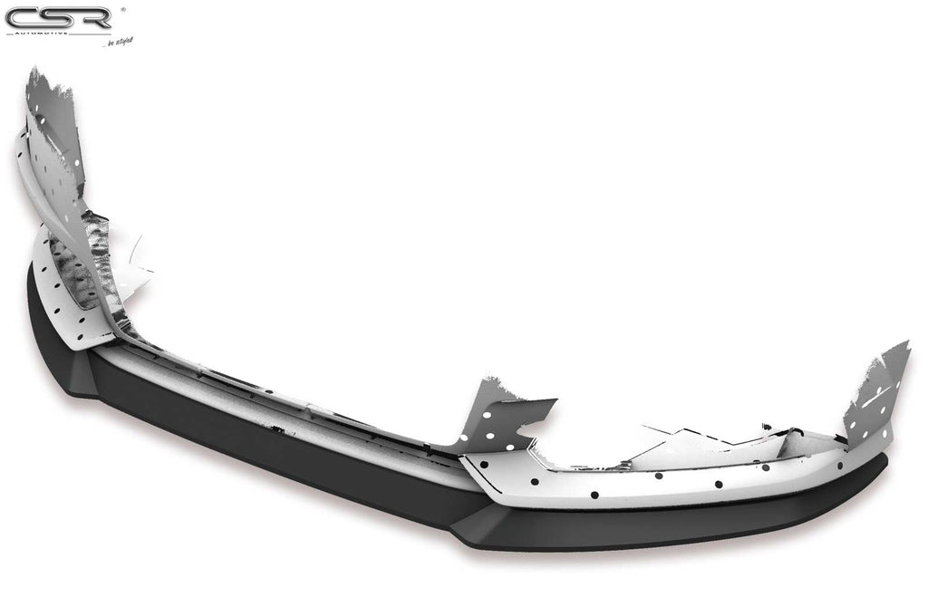 CSR Frontspoiler | Cup-Spoilerlippe mit ABE für Audi A6 C7 4G S-Line/ S6 C7 4G CSL410-G Glossy schwarz Hochglanz (keine Lackierung erforderlich)