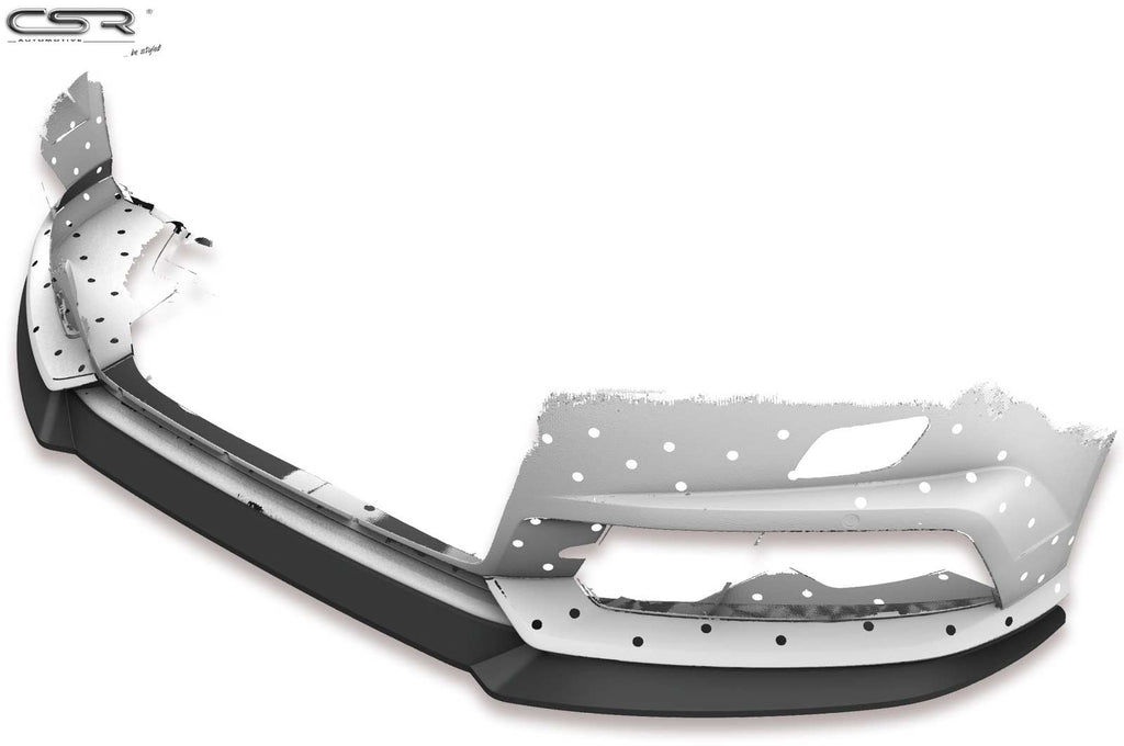 CSR Frontspoiler | Cup-Spoilerlippe mit ABE für Audi A6 C7 4G S-Line/ S6 C7 4G CSL410-G Glossy schwarz Hochglanz (keine Lackierung erforderlich)
