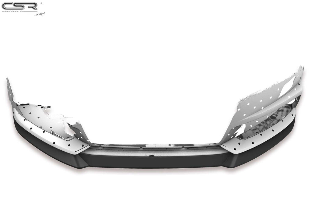 CSR Frontspoiler | Cup-Spoilerlippe mit ABE für Audi A6 C7 4G S-Line/ S6 C7 4G CSL410-G Glossy schwarz Hochglanz (keine Lackierung erforderlich)