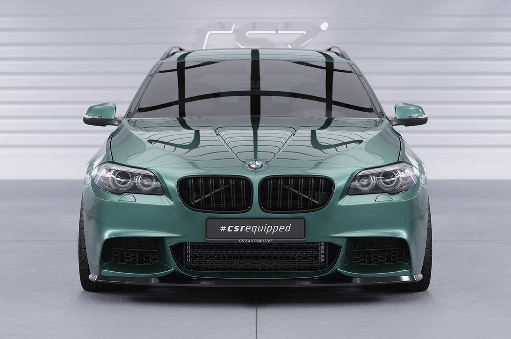 CSR Frontspoiler | Cup-Spoilerlippe mit ABE für BMW 5er F10/F11 M-Paket CSL412-G Glossy schwarz Hochglanz (keine Lackierung erforderlich)