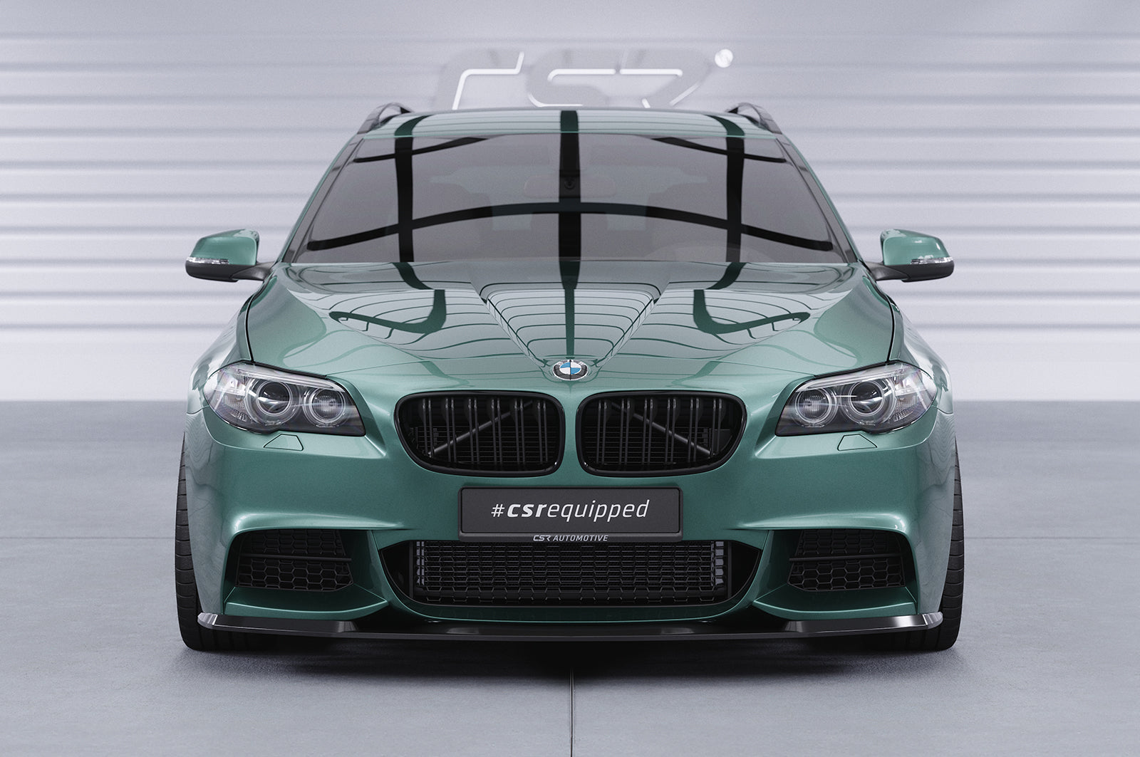 CSR Frontspoiler | Cup-Spoilerlippe mit ABE für BMW 5er F10/F11 M-Paket CSL412-G Glossy schwarz Hochglanz (keine Lackierung erforderlich)