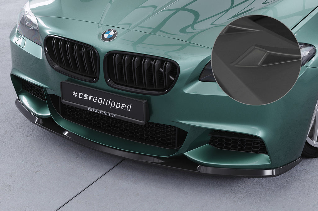 CSR Frontspoiler | Cup-Spoilerlippe mit ABE für BMW 5er F10 / F11 M-Paket CSL412-L Unlackiert roh (Lackierung erforderlich)
