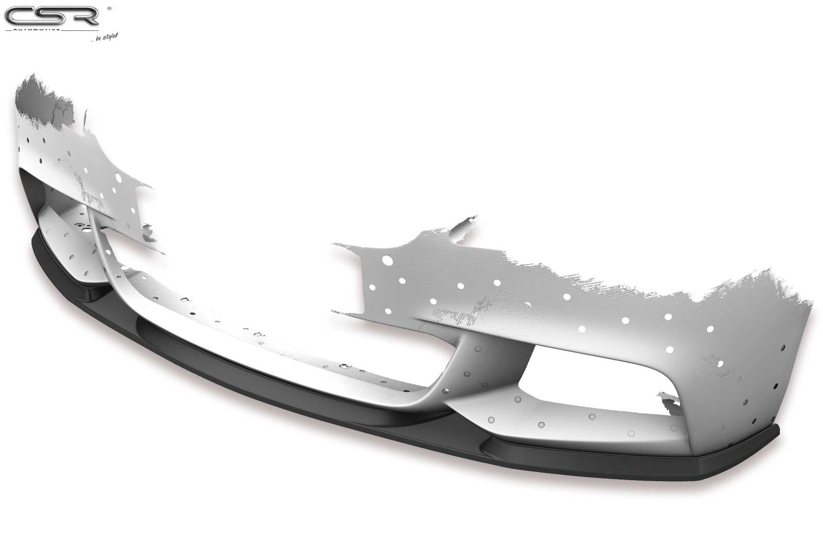 CSR Frontspoiler | Cup-Spoilerlippe mit ABE für BMW 5er F10 / F11 M-Paket CSL412-L Unlackiert roh (Lackierung erforderlich)