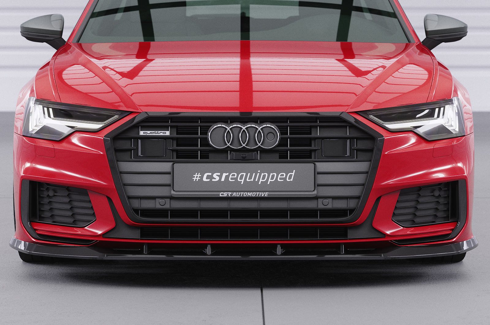 CSR Frontspoiler | Cup-Spoilerlippe mit ABE für Audi A6 S-Line / S6 C8 (Typ 4K/F2) CSL413-S Strukturiert schwarz matt (keine Lackierung erforderlich)
