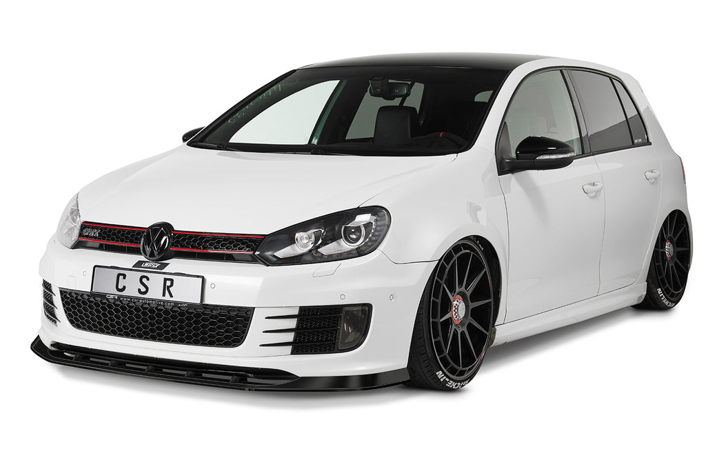 CSR Frontspoiler | Cup-Spoilerlippe mit ABE für VW Golf 6 GTI Edition 35 CSL415-L Unlackiert roh (Lackierung erforderlich)