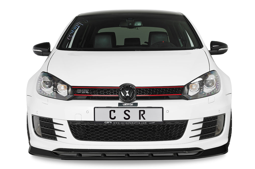 CSR Frontspoiler | Cup-Spoilerlippe mit ABE für VW Golf 6 GTI Edition 35 CSL415-L Unlackiert roh (Lackierung erforderlich)