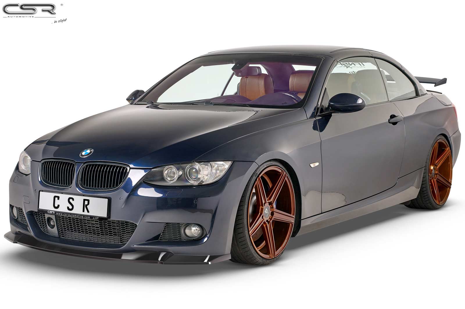 CSR Frontspoiler | Cup-Spoilerlippe mit ABE für BMW 3er E92 / E93 M-Paket CSL418-G Glossy schwarz Hochglanz (keine Lackierung erforderlich)