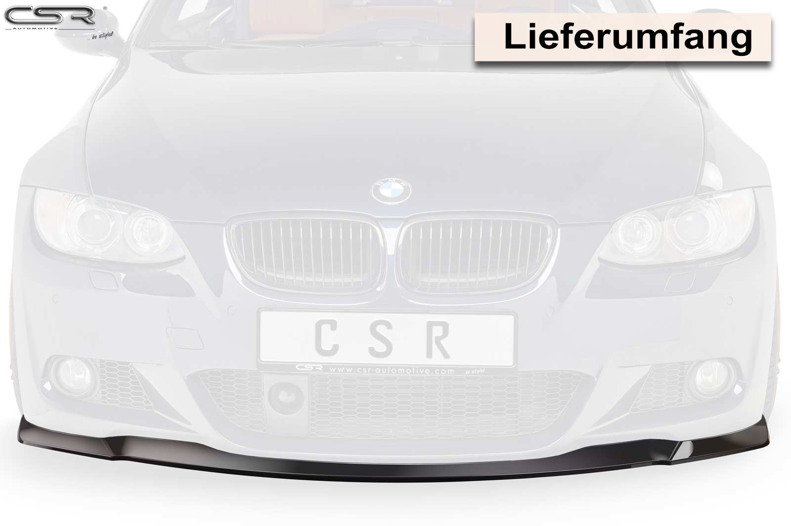 CSR Frontspoiler | Cup-Spoilerlippe mit ABE für BMW 3er E92 / E93 M-Paket CSL418