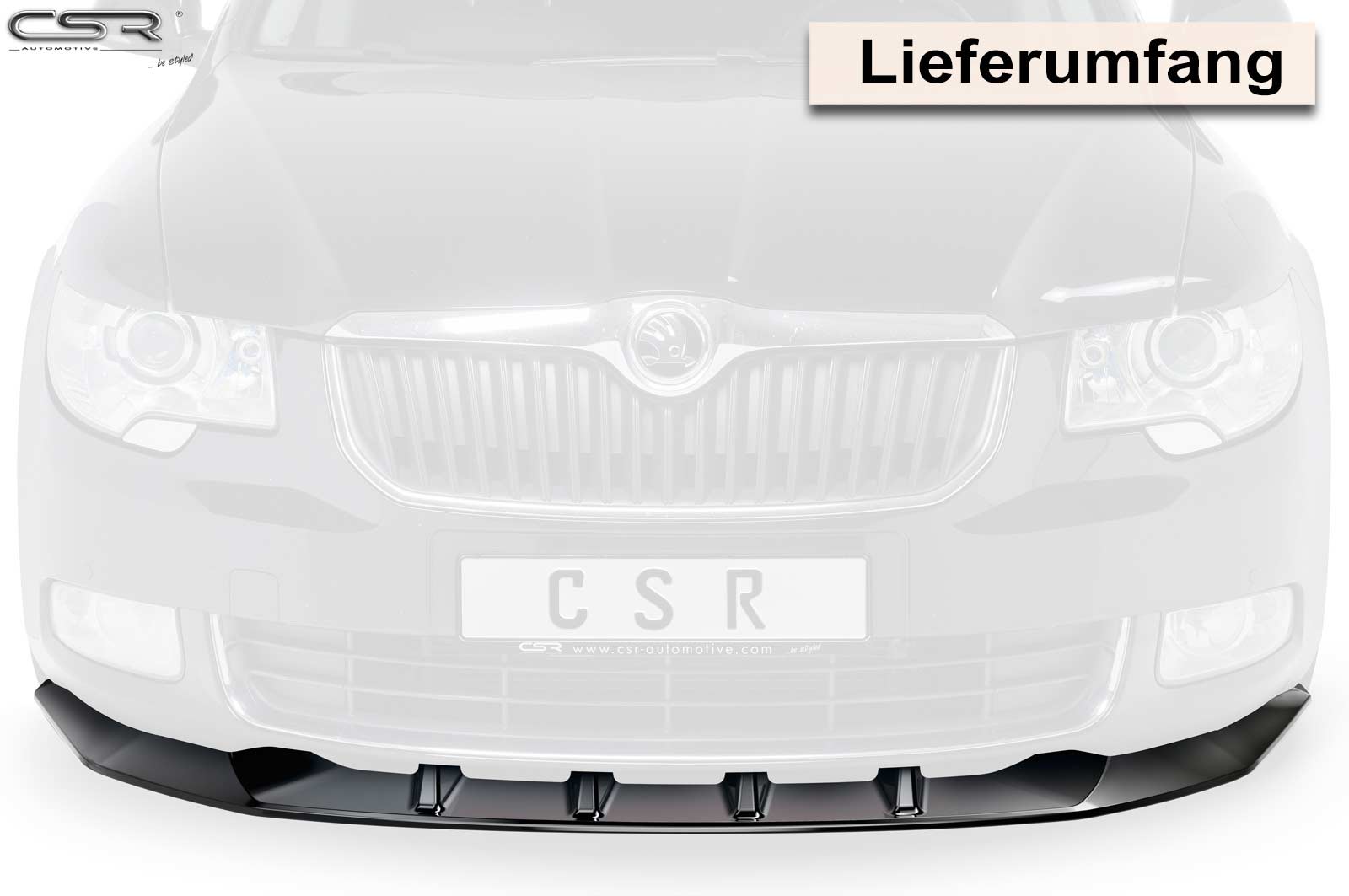 CSR Frontspoiler | Cup-Spoilerlippe mit ABE für Skoda Superb II CSL420