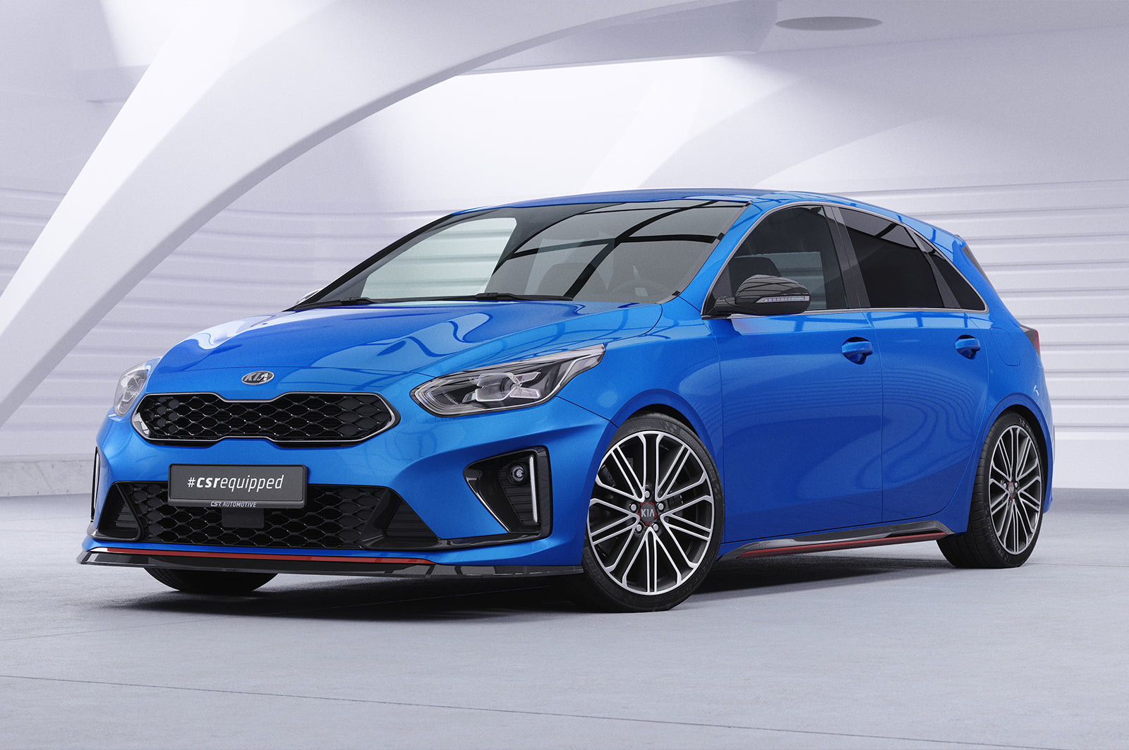 CSR Frontspoiler | Cup-Spoilerlippe mit ABE für Kia Ceed / ProCeed (CD) GT CSL422-S Strukturiert schwarz matt (keine Lackierung erforderlich)