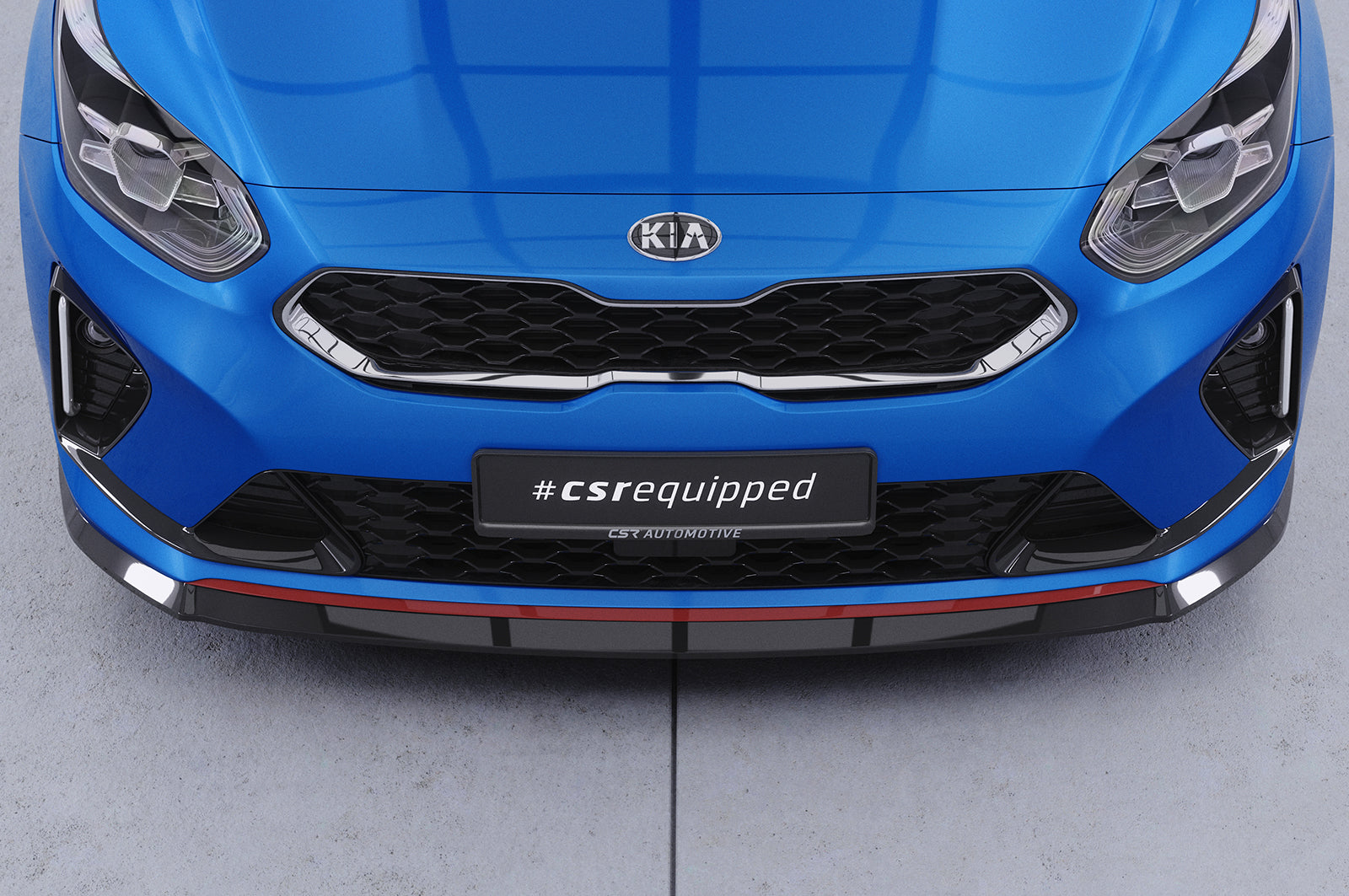 CSR Frontspoiler | Cup-Spoilerlippe mit ABE für Kia Ceed / ProCeed (CD) GT CSL422-L Unlackiert roh (Lackierung erforderlich)