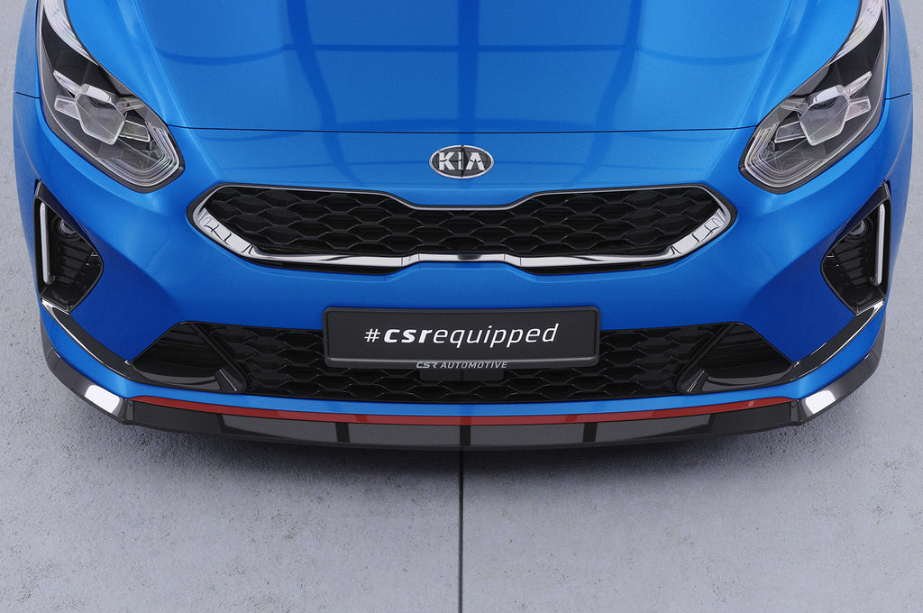 CSR Frontspoiler | Cup-Spoilerlippe mit ABE für Kia Ceed / ProCeed (CD) GT CSL422-S Strukturiert schwarz matt (keine Lackierung erforderlich)