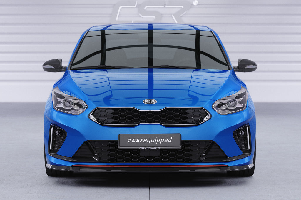 CSR Frontspoiler | Cup-Spoilerlippe mit ABE für Kia Ceed / ProCeed (CD) GT CSL422-S Strukturiert schwarz matt (keine Lackierung erforderlich)